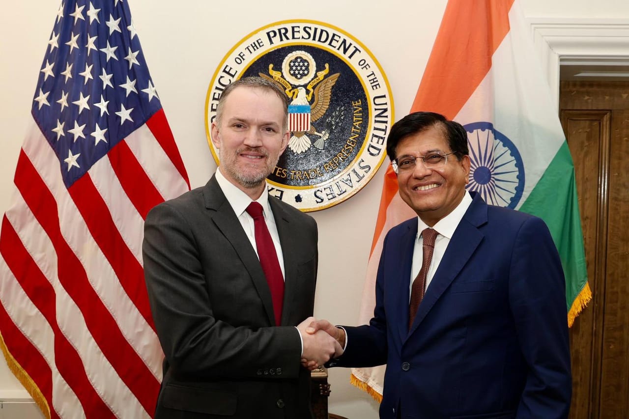 US Trade Representative Jamieson Greer meets Commerce Minister Piyush Goyal