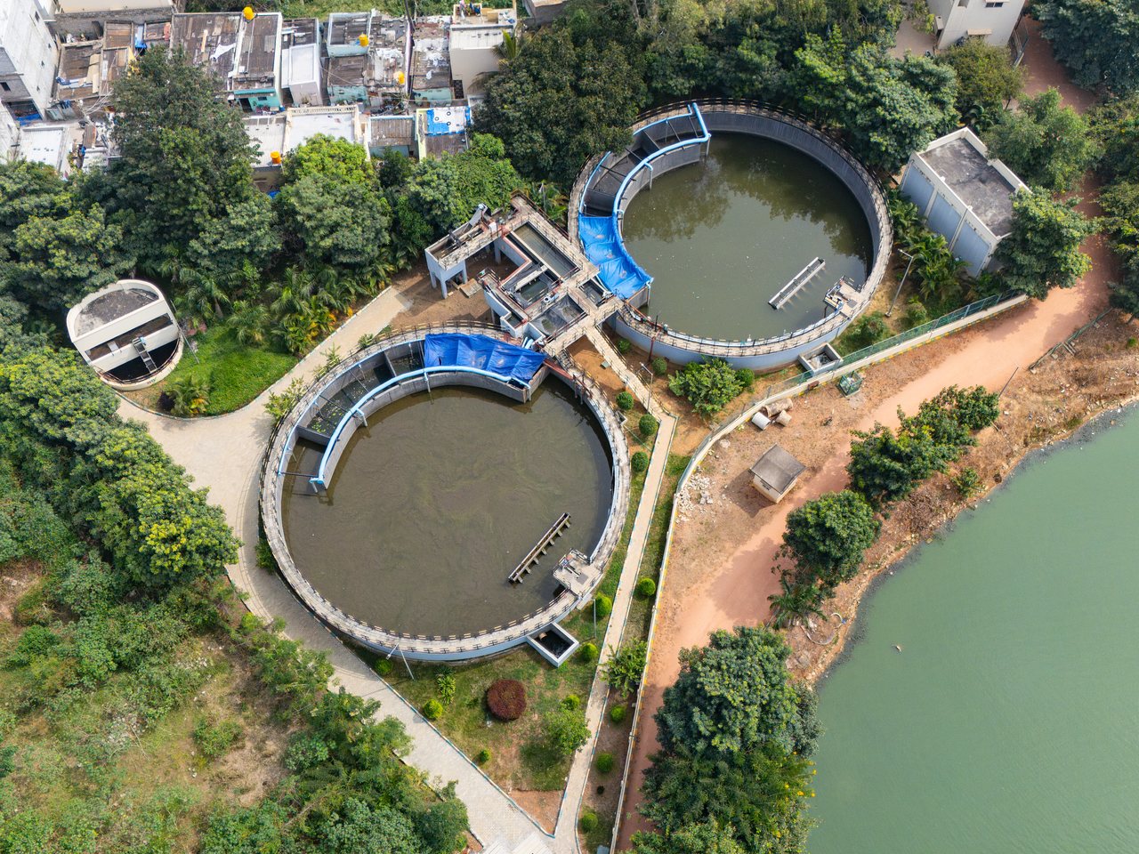 A sewage treatment plant (file photo)