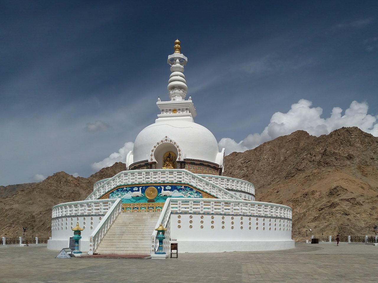 The Shanti Stupa overlooking Leh, Ladakh (file photo)
