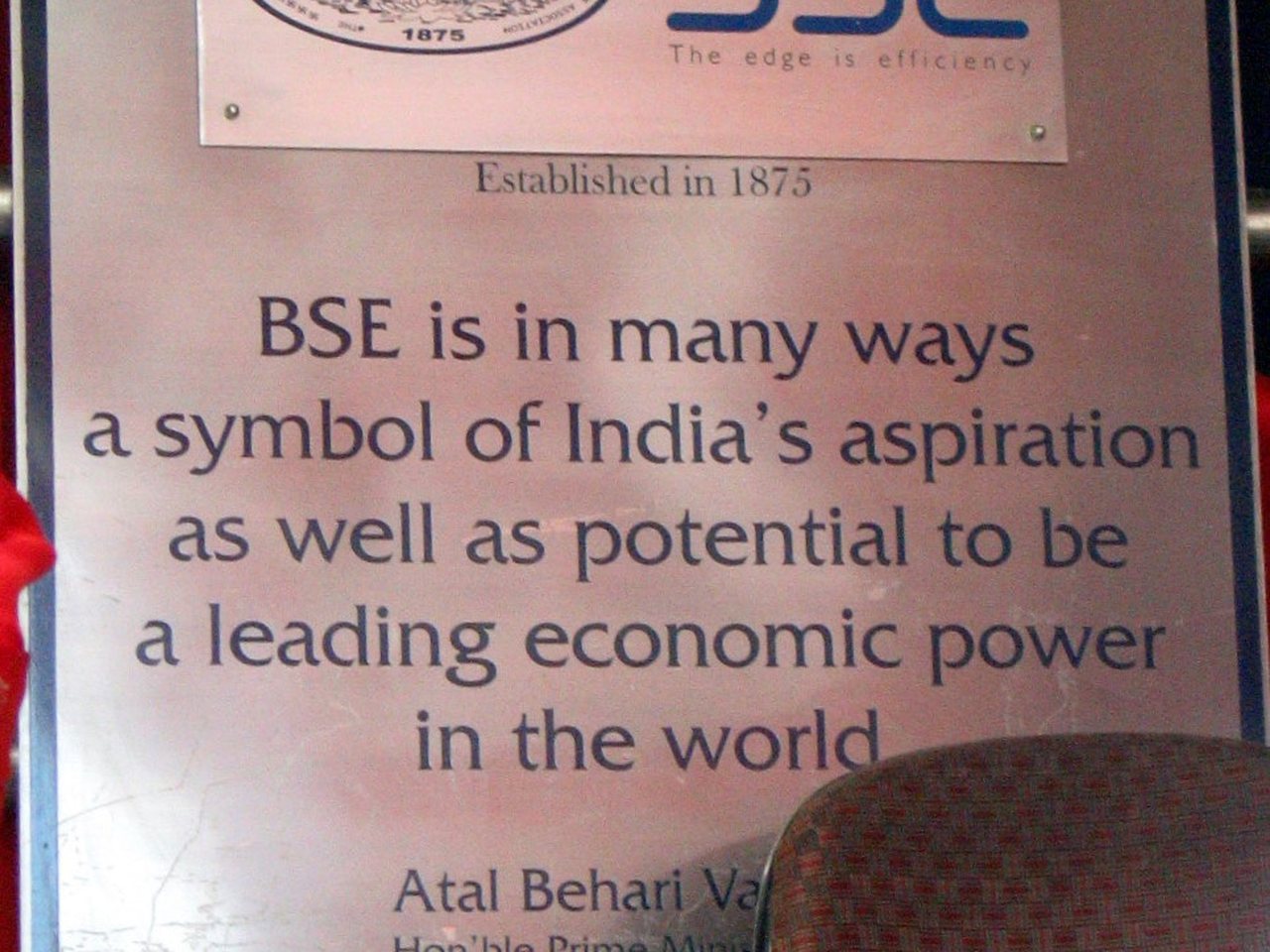 The Bombay Stock Exchange building in Mumbai (file photo)
