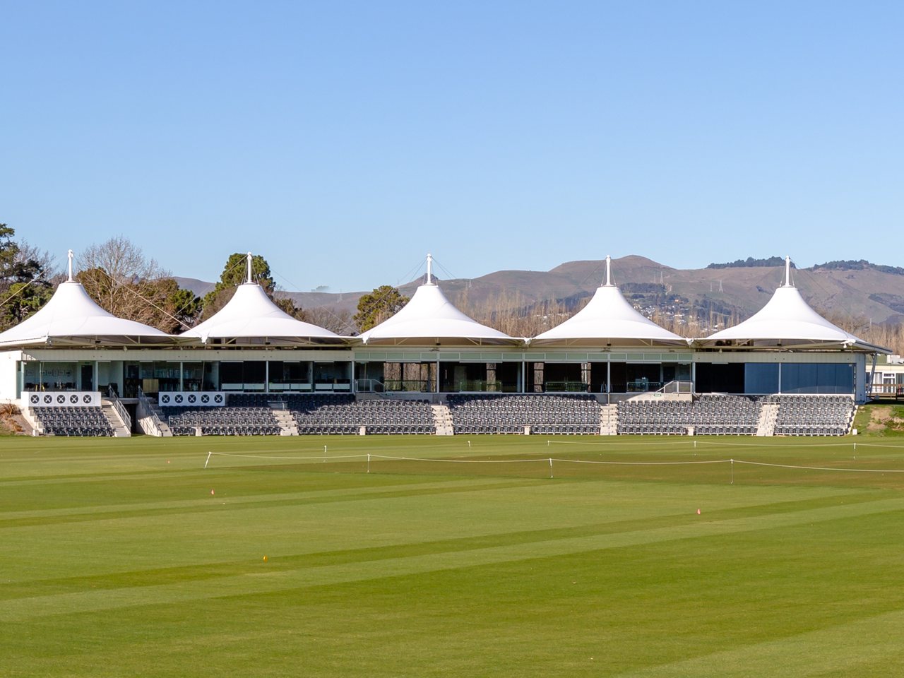 The pavilion at Hagley Oval, Christchurch (file photo)