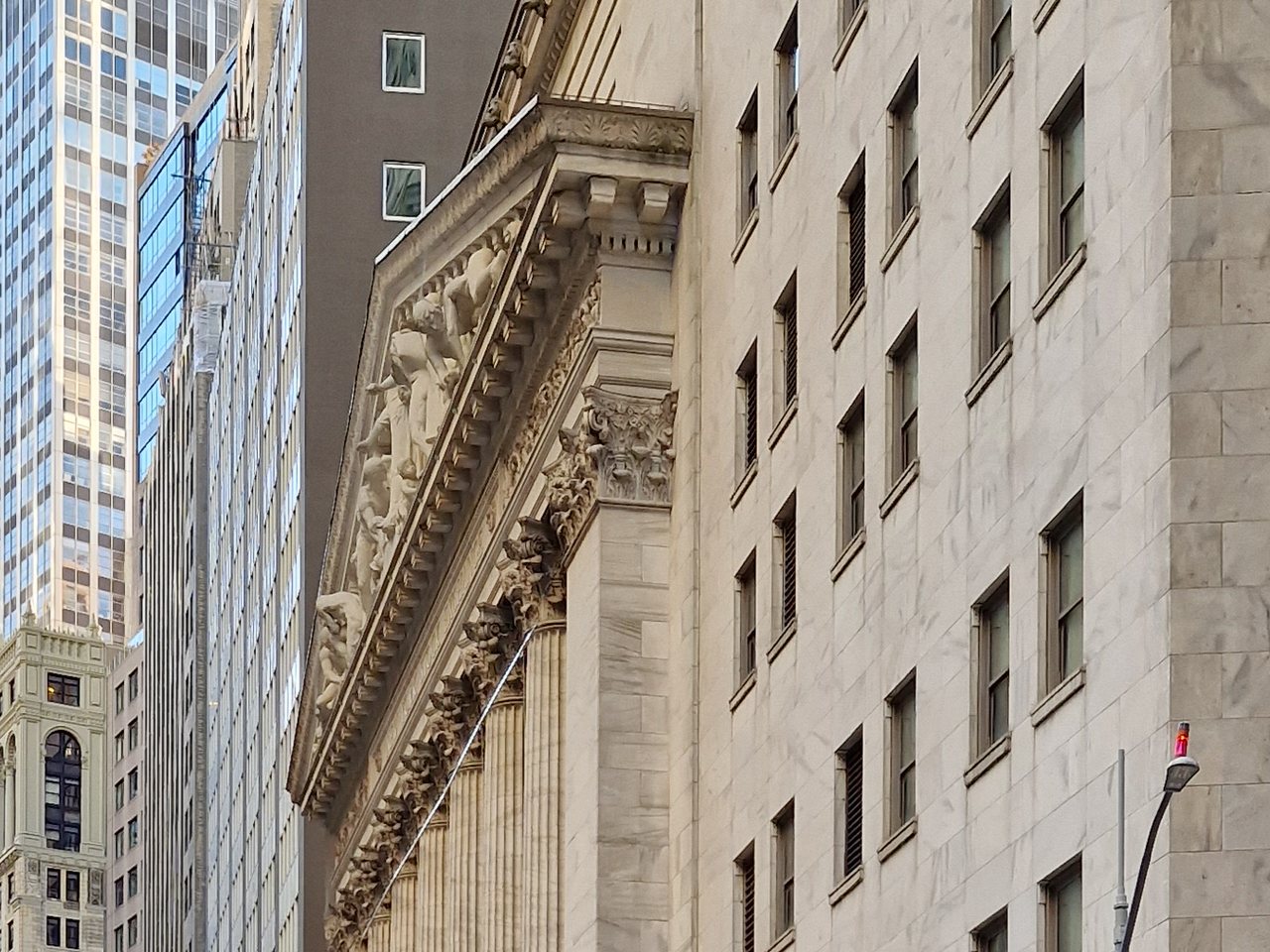 The New York Stock Exchange building on Broad Street in New York (file photo)