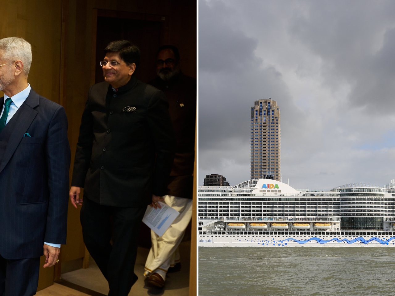 Commerce and Industry Minister Piyush Goyal and the Port of Rotterdam (file photo)