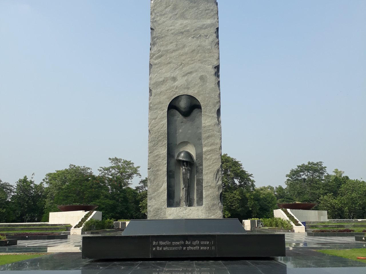 The central sculpture at the National Police Memorial in Chanakyapuri, New Delhi (file photo)