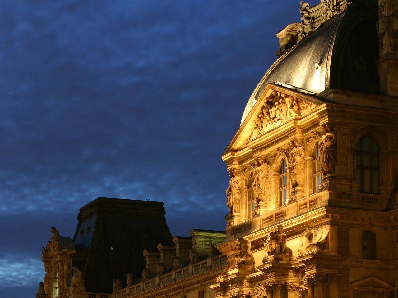 The glass pyramid at the Louvre in Paris (file photo)