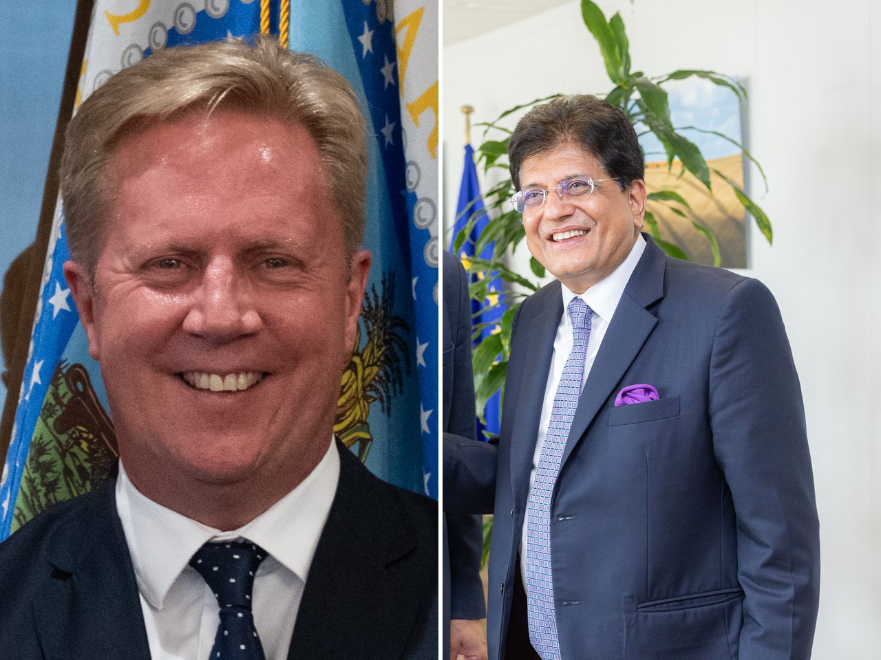 New Zealand Trade Minister Todd McClay and Commerce Minister Piyush Goyal (file photos)