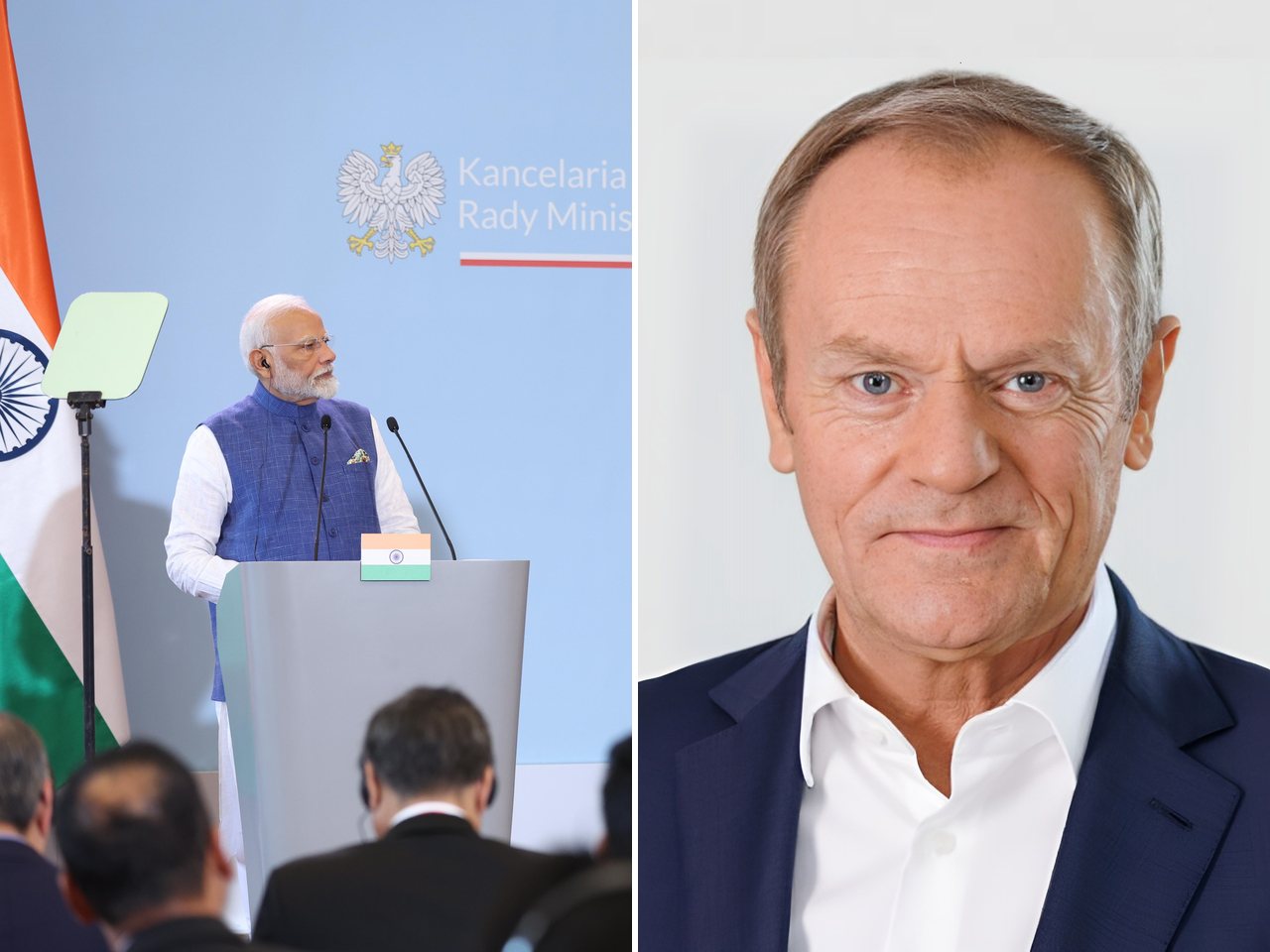 Prime Minister Narendra Modi and Polish Prime Minister Donald Tusk (file photo)