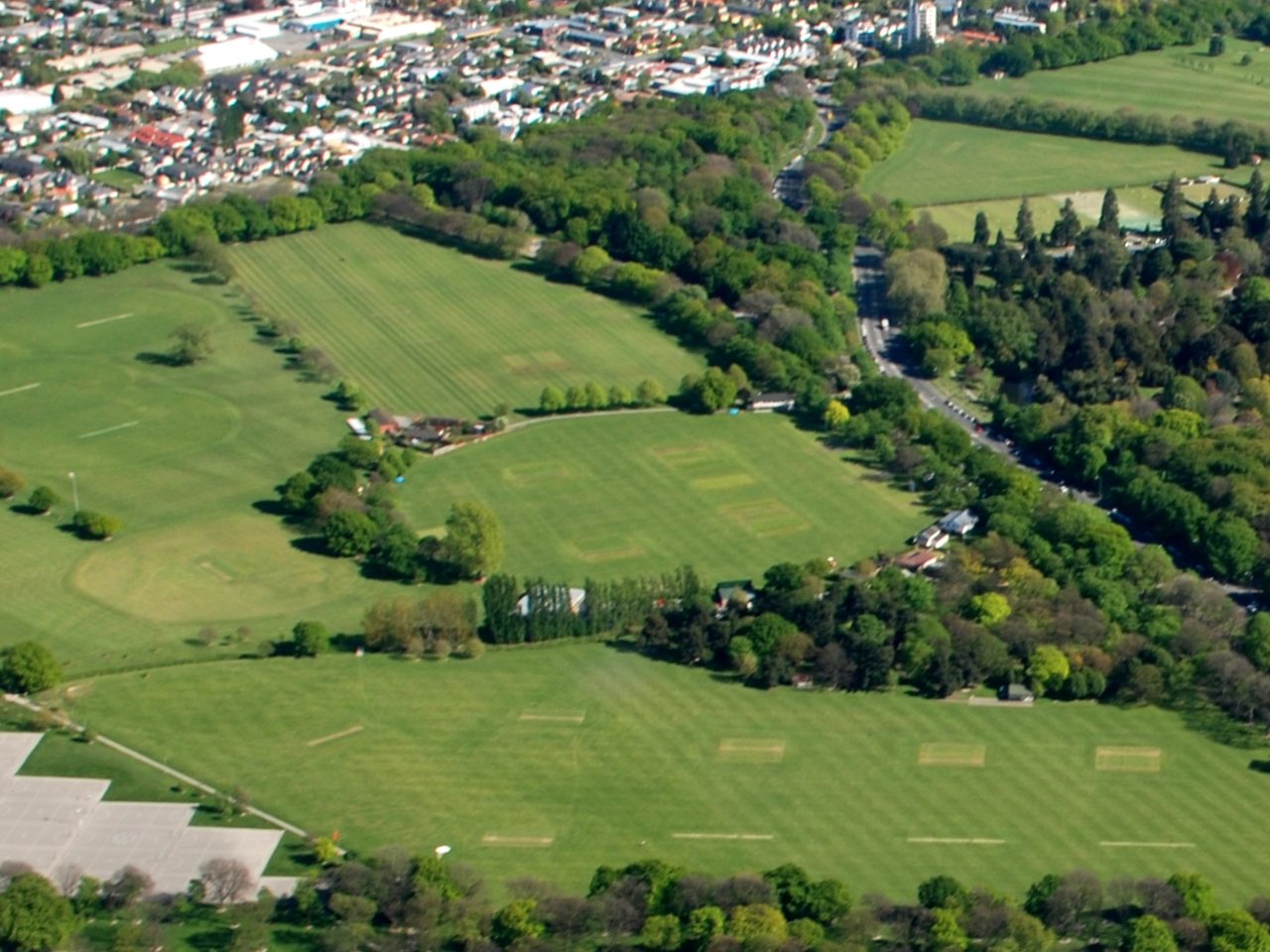 Hagley Oval in Christchurch from the air (file photo)