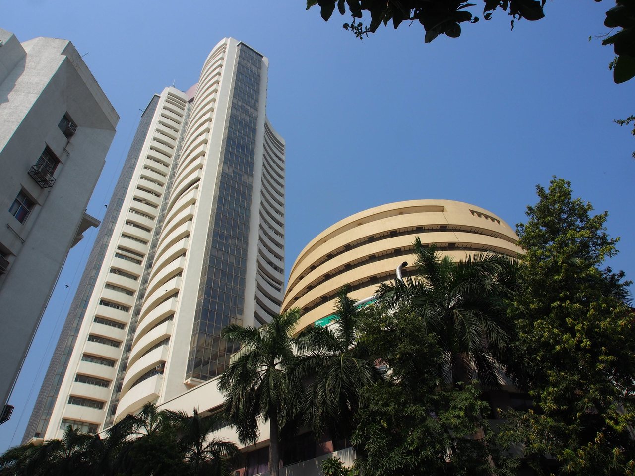 The BSE building on Dalal Street in Mumbai (file photo)
