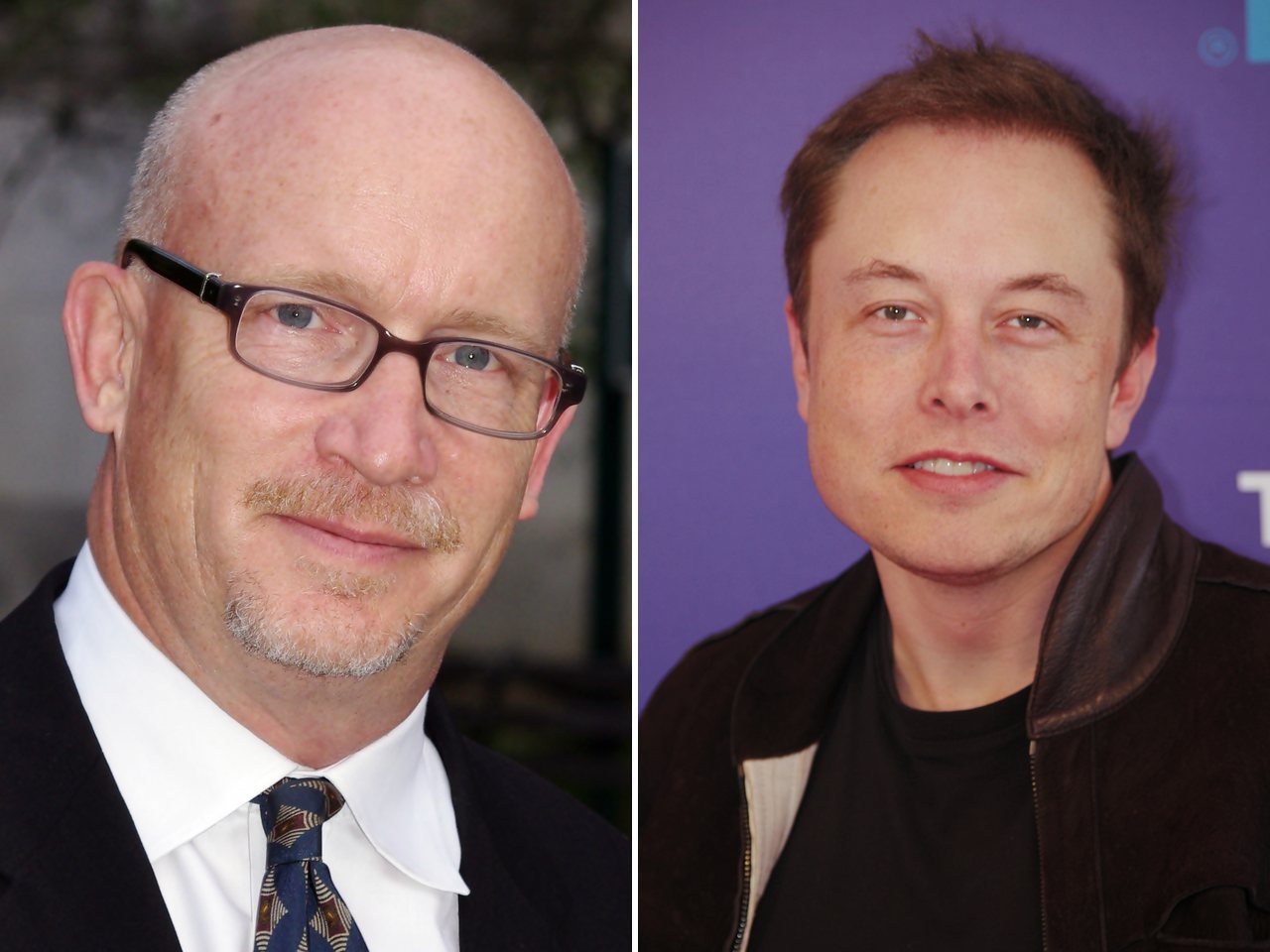 Director Alex Gibney and Elon Musk (file photos)