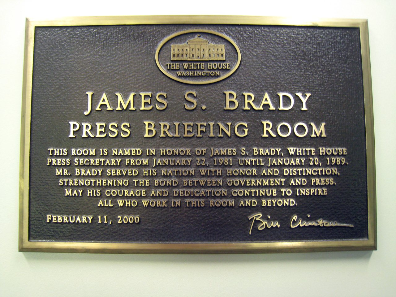 The James S. Brady Press Briefing Room at the White House (file photo)