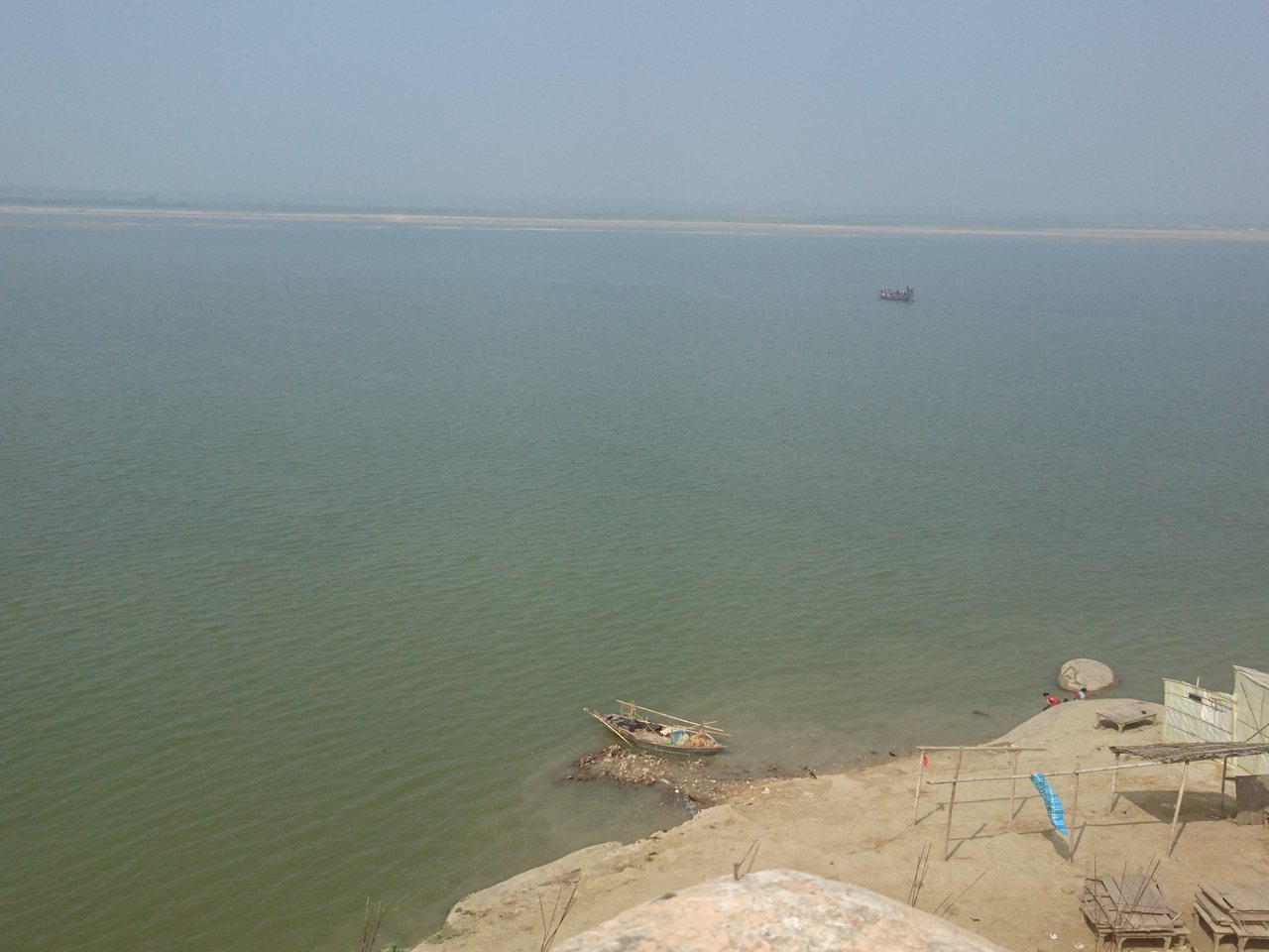 Boat on the Ganga in Bihar