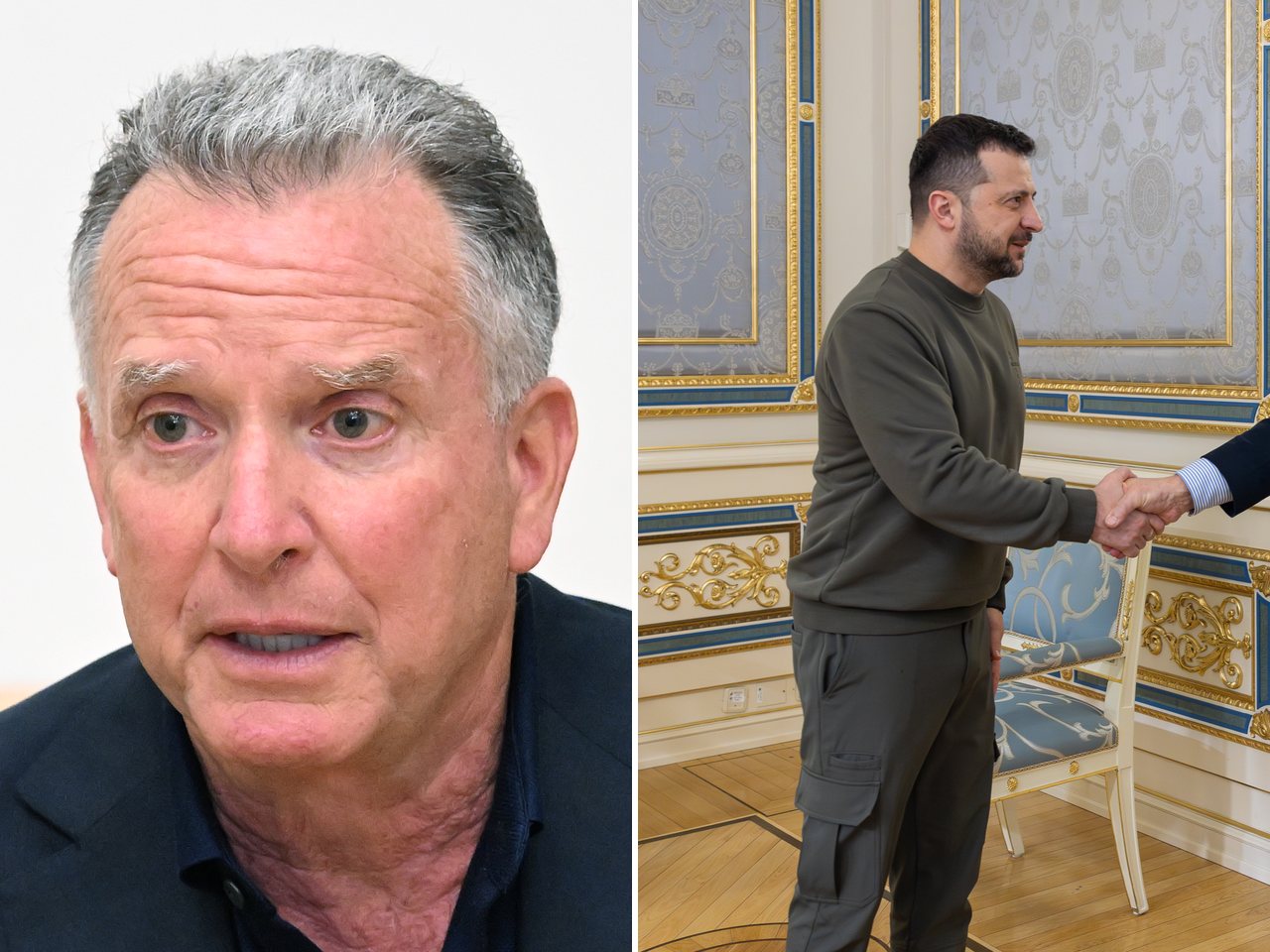 US special envoy Steve Witkoff and Ukrainian President Volodymyr Zelenskyy (file photo)