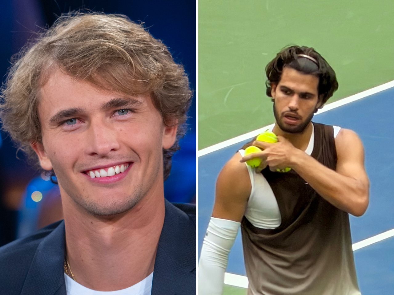 Alexander Zverev and Carlos Alcaraz (file photo)