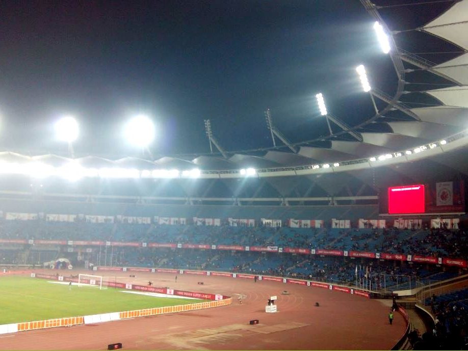 An ISL match at the Jawaharlal Nehru Stadium, Delhi (file photo)
