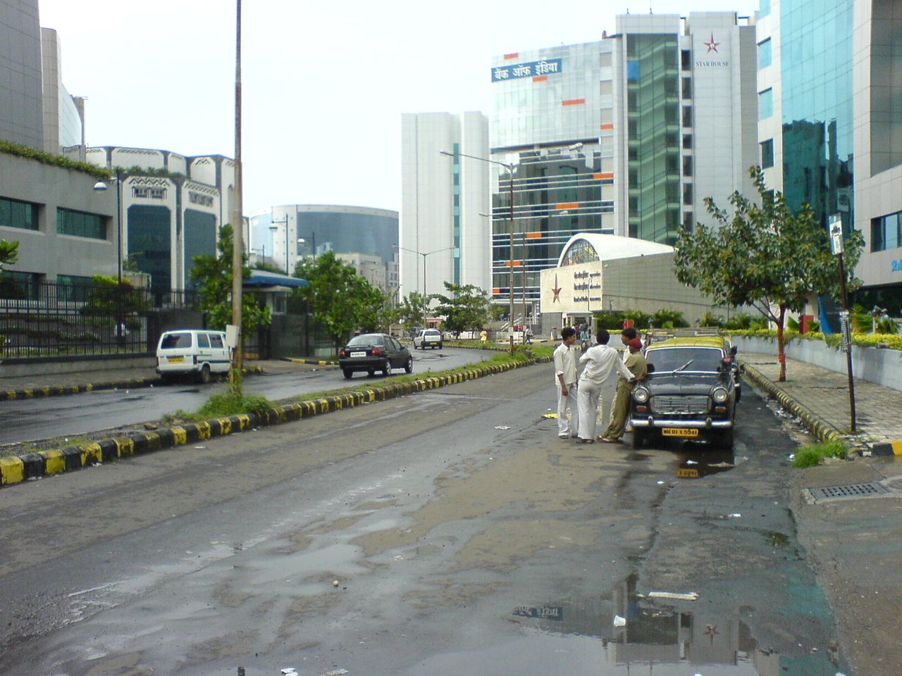 A street in Mumbai's Bandra Kurla Complex