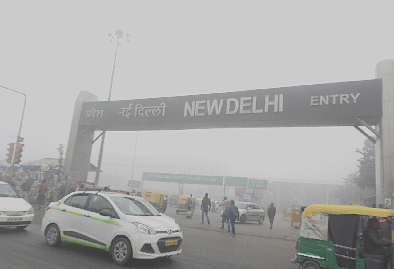Smog over India Gate in New Delhi