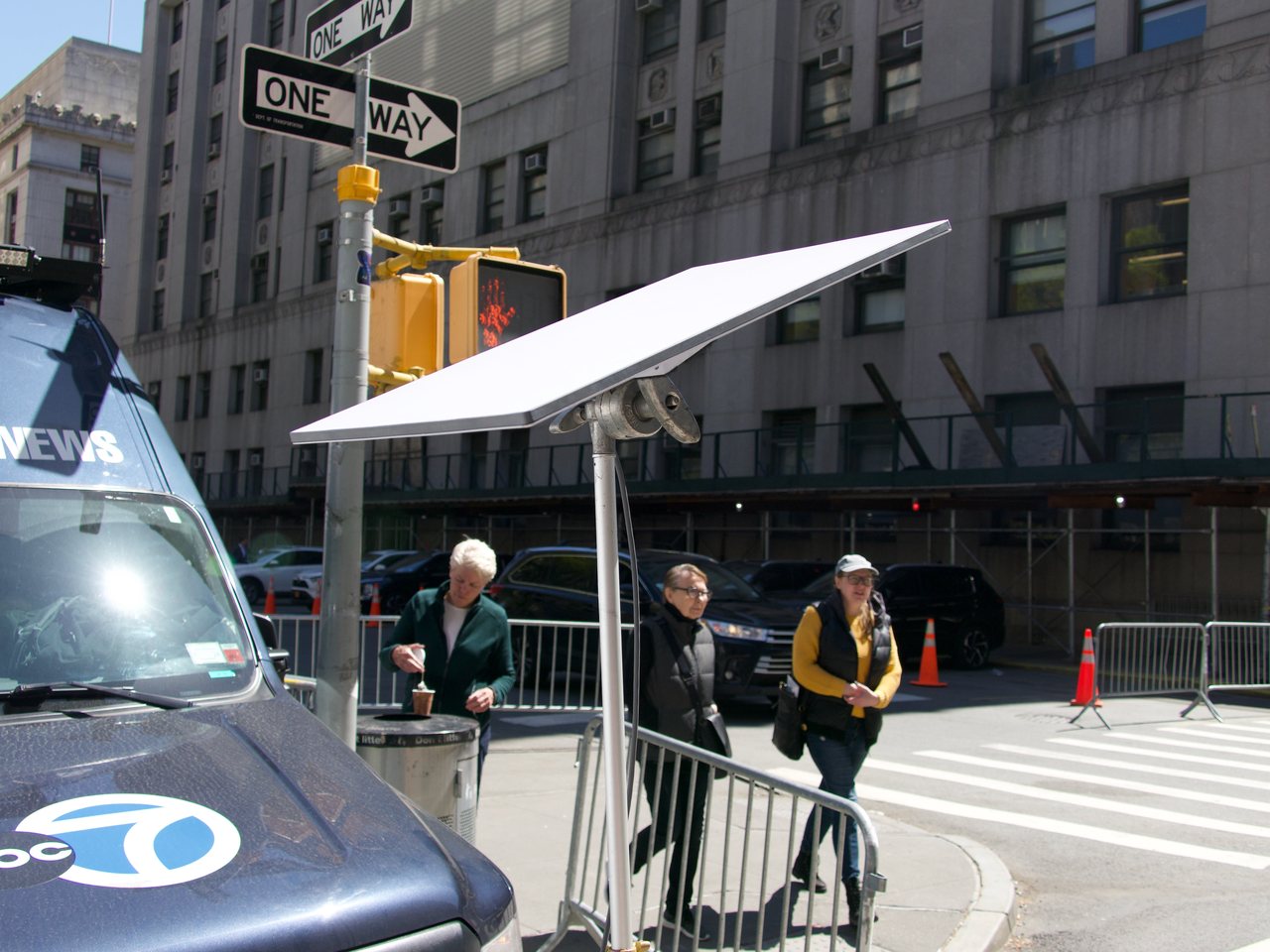A Starlink satellite dish